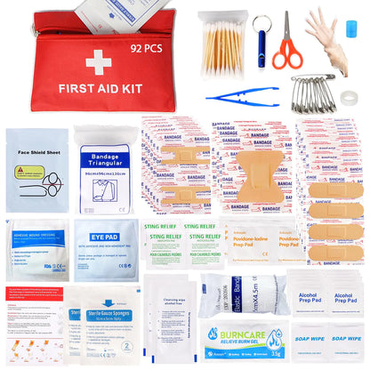 First Aid Kit - 92 Pieces